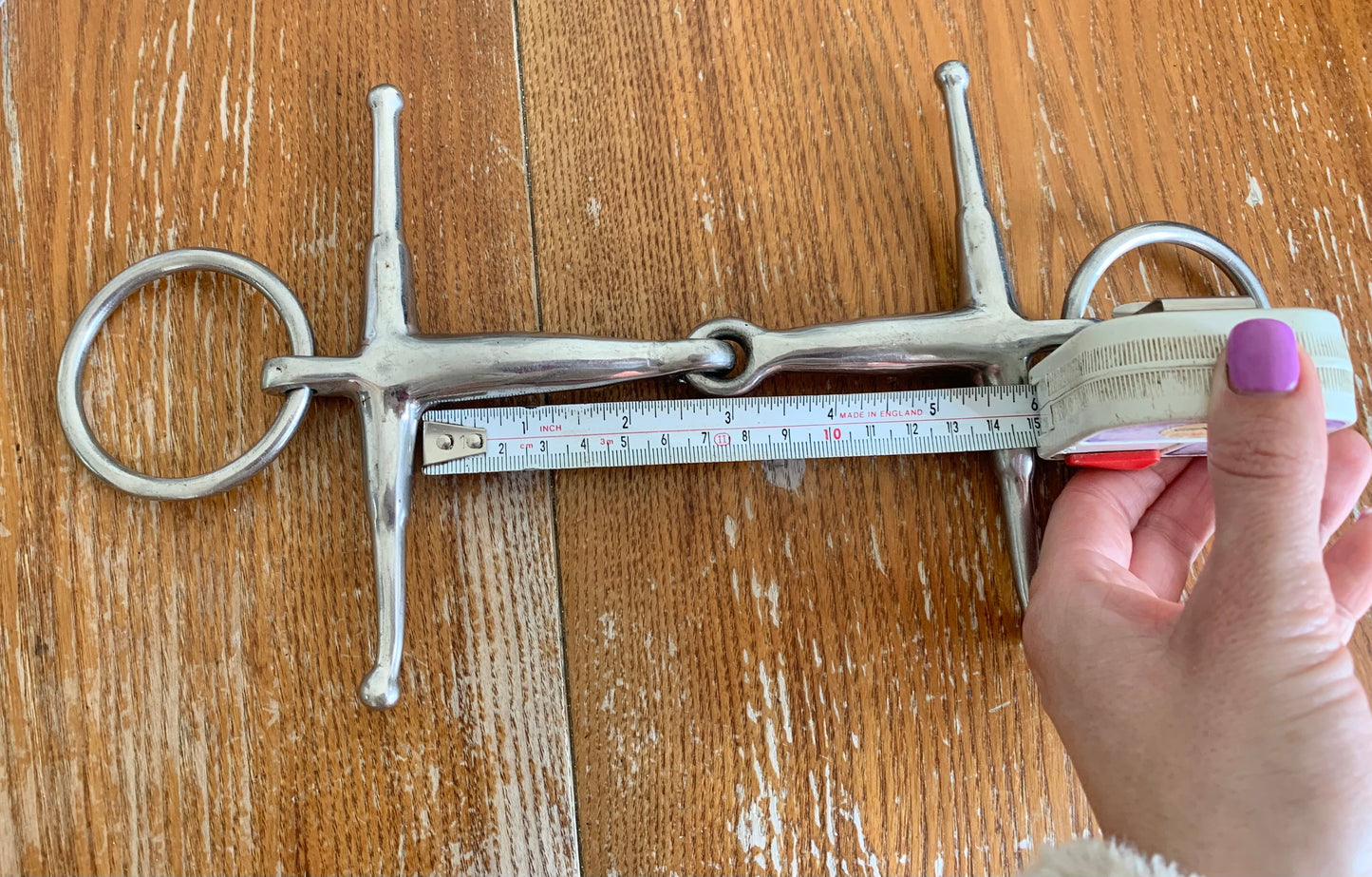 5.5” fulmer full cheek snaffle loose ring