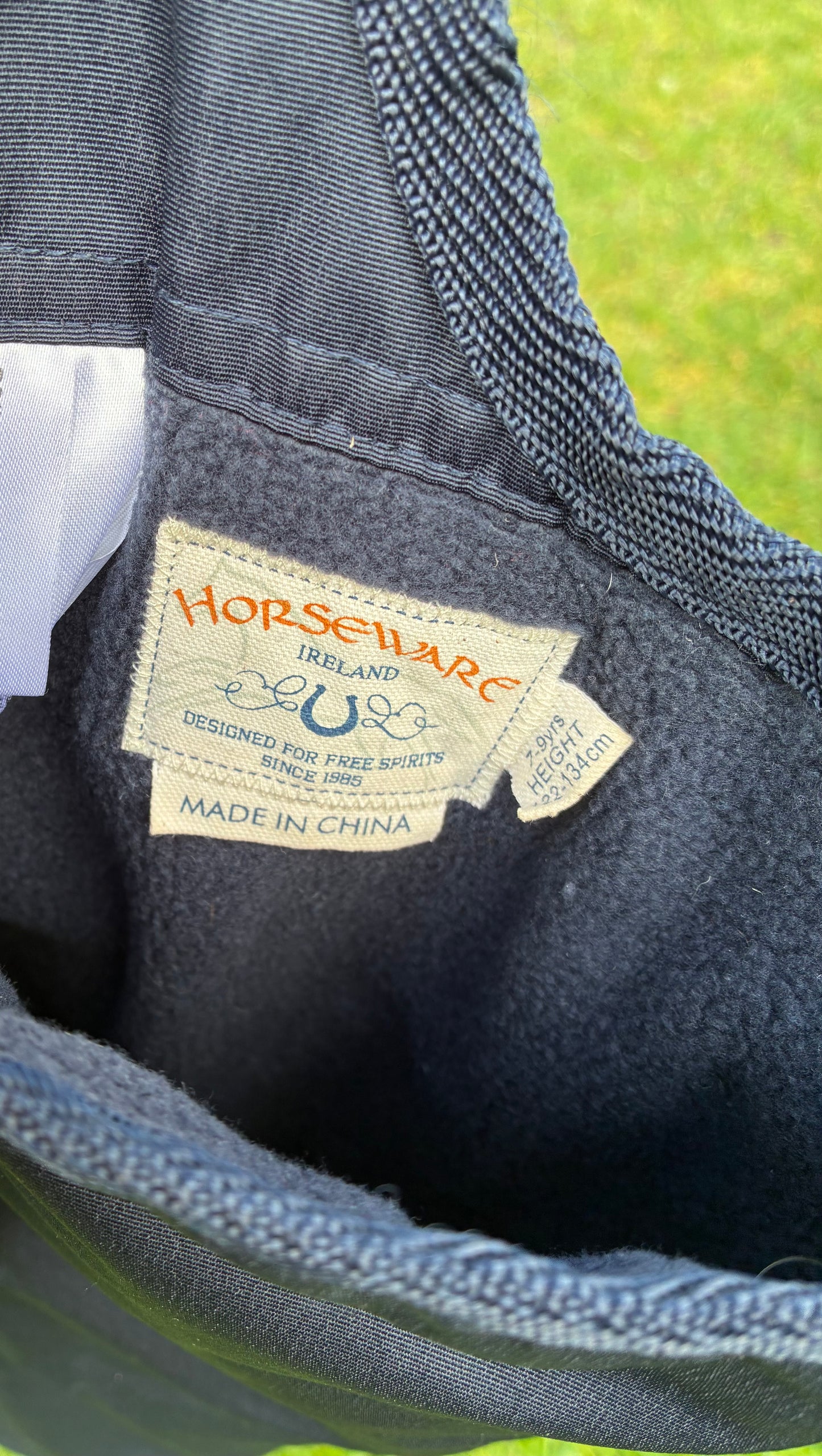 Horseware Rambo Kids warm fleece Lined Chaps - Navy 7-9 years