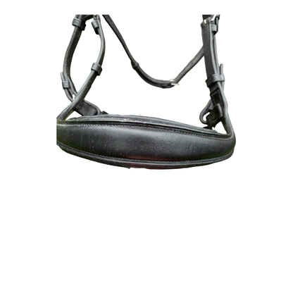 Horsemanship saddlery/Benz equestrian black cob size  anatomical leather bridle