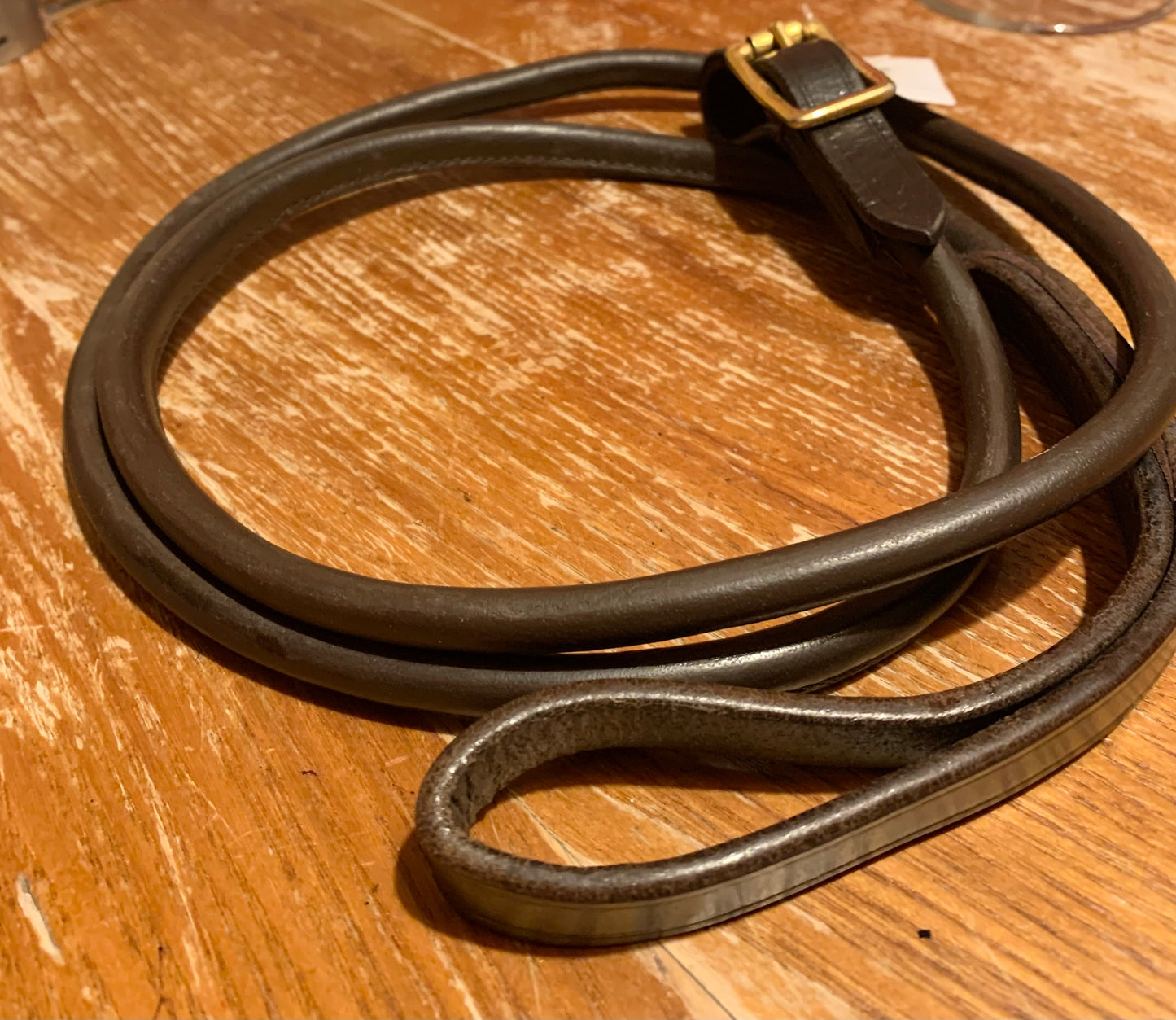 New with tag Havana rolled leather show lead