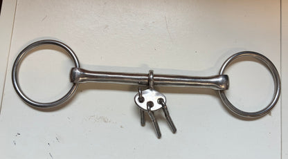 6” loose ring mouthing breaking bit with keys/players