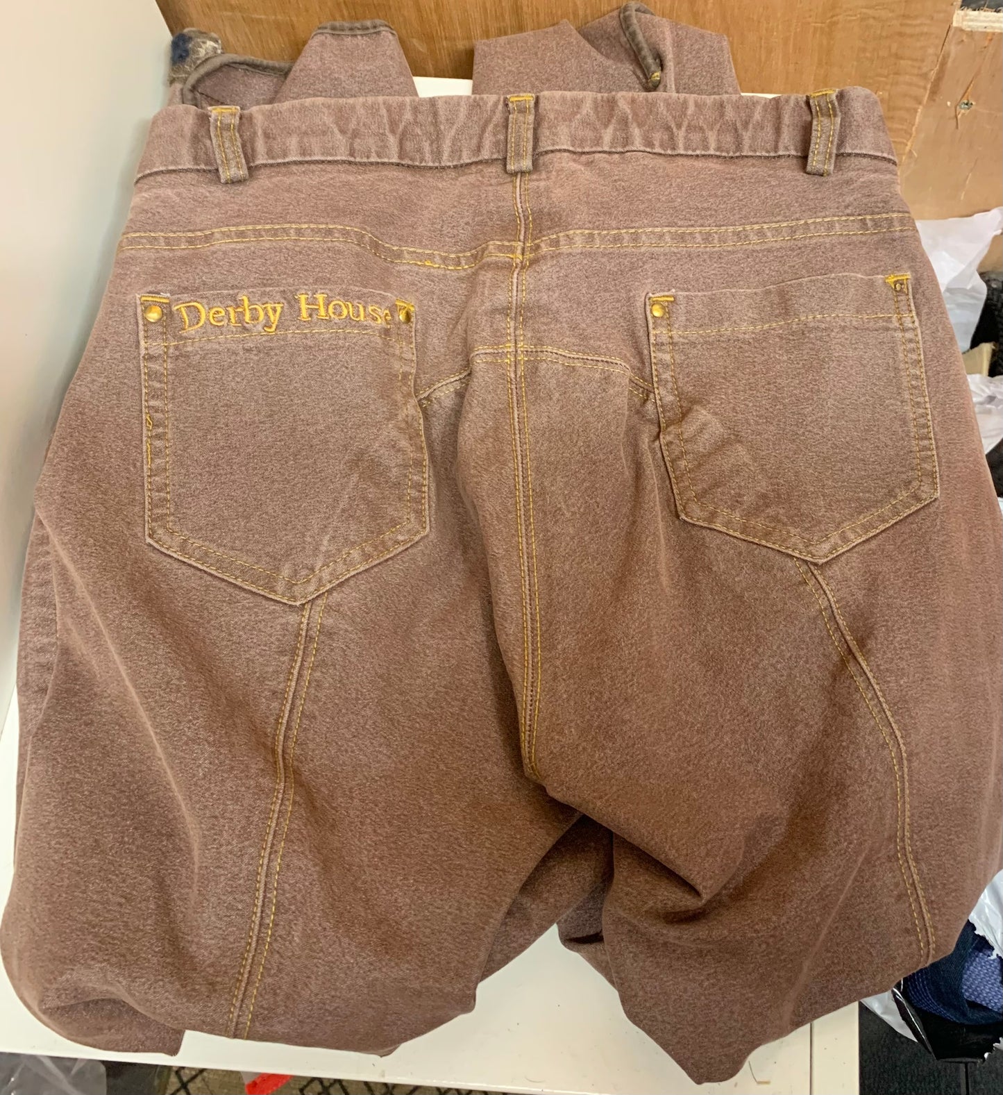 Derbyhouse ladies brown denim jodhpurs size 26