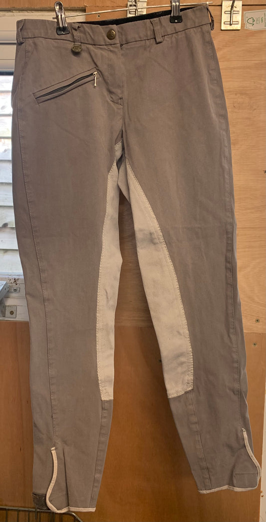 Derby house jodhpurs grey size 26