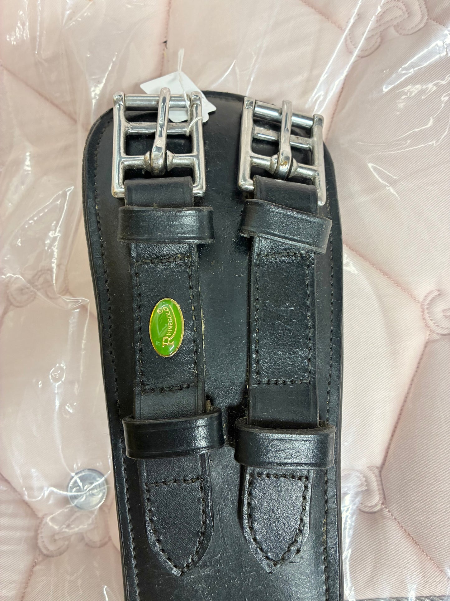 Rhinegold 24” black leather girth