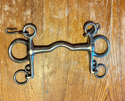 4.75” ported Weymouth Pelham  bit fixed cheek