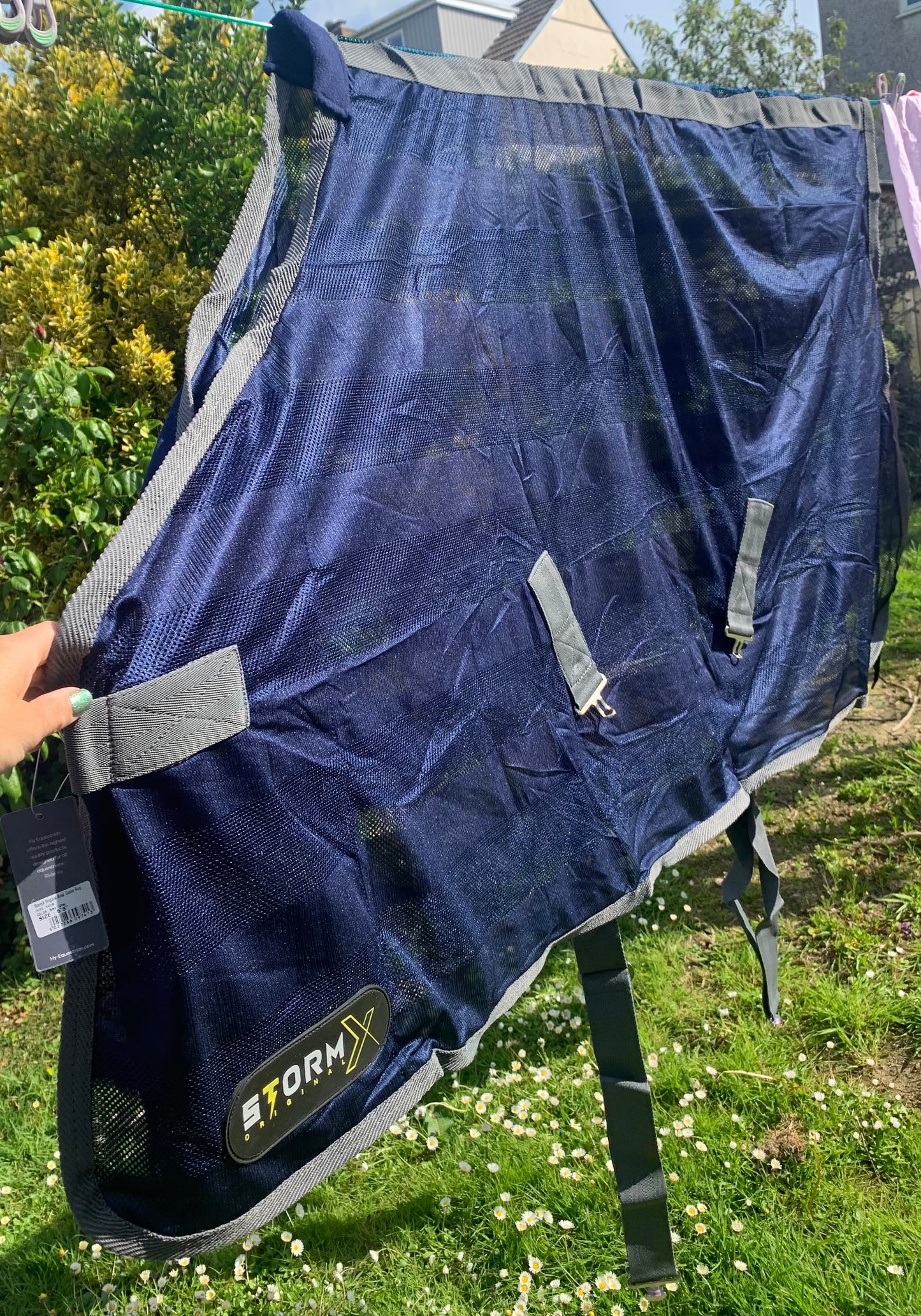 New StormX Original Mesh Cooler Rug - Navy / Grey 5’3”
