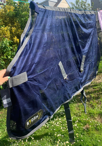 New StormX Original Mesh Cooler Rug - Navy / Grey 5’3”