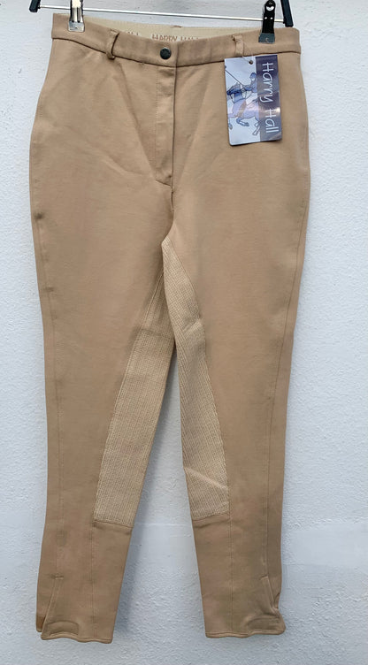 New harry hall Zurich full silicone seat breeches beige size 28