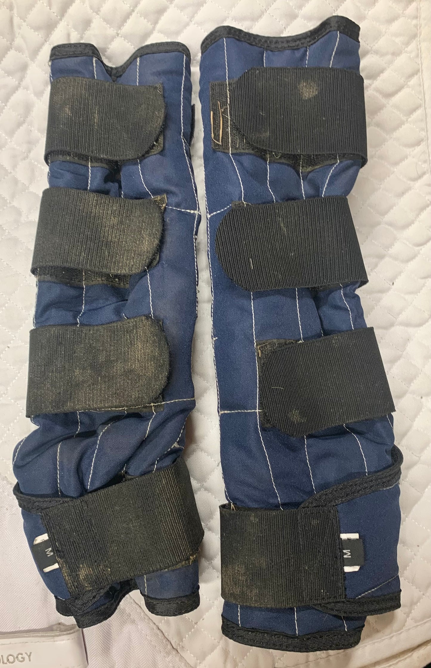 PREMIER EQUINE COLD WATER BOOTS IN NAVY - SIZE MEDIUM