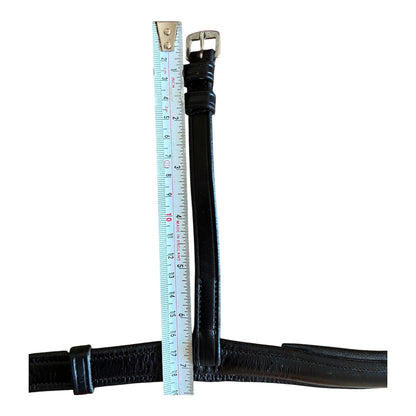 Exceptionally butter-soft Italian leather handmade black Saturn bridle by the Horsemanship saddlery
