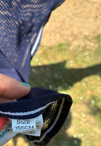 Navy mesh Busse  ride on fly rug 155cm (5’0”)
