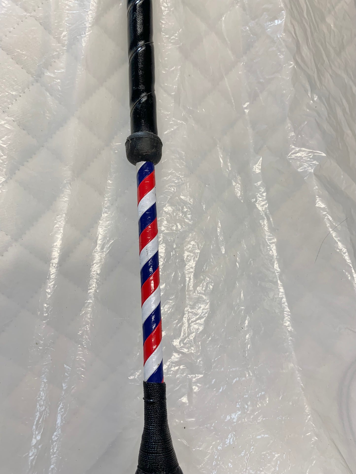 Red/blue/white jumping  padded baton/bat whip 60cm