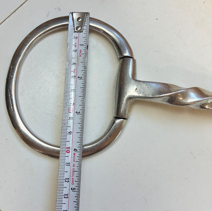 6.5” twisted mouth snaffle