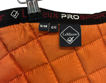 Lemieux paprika suede close contact saddle pad s/m