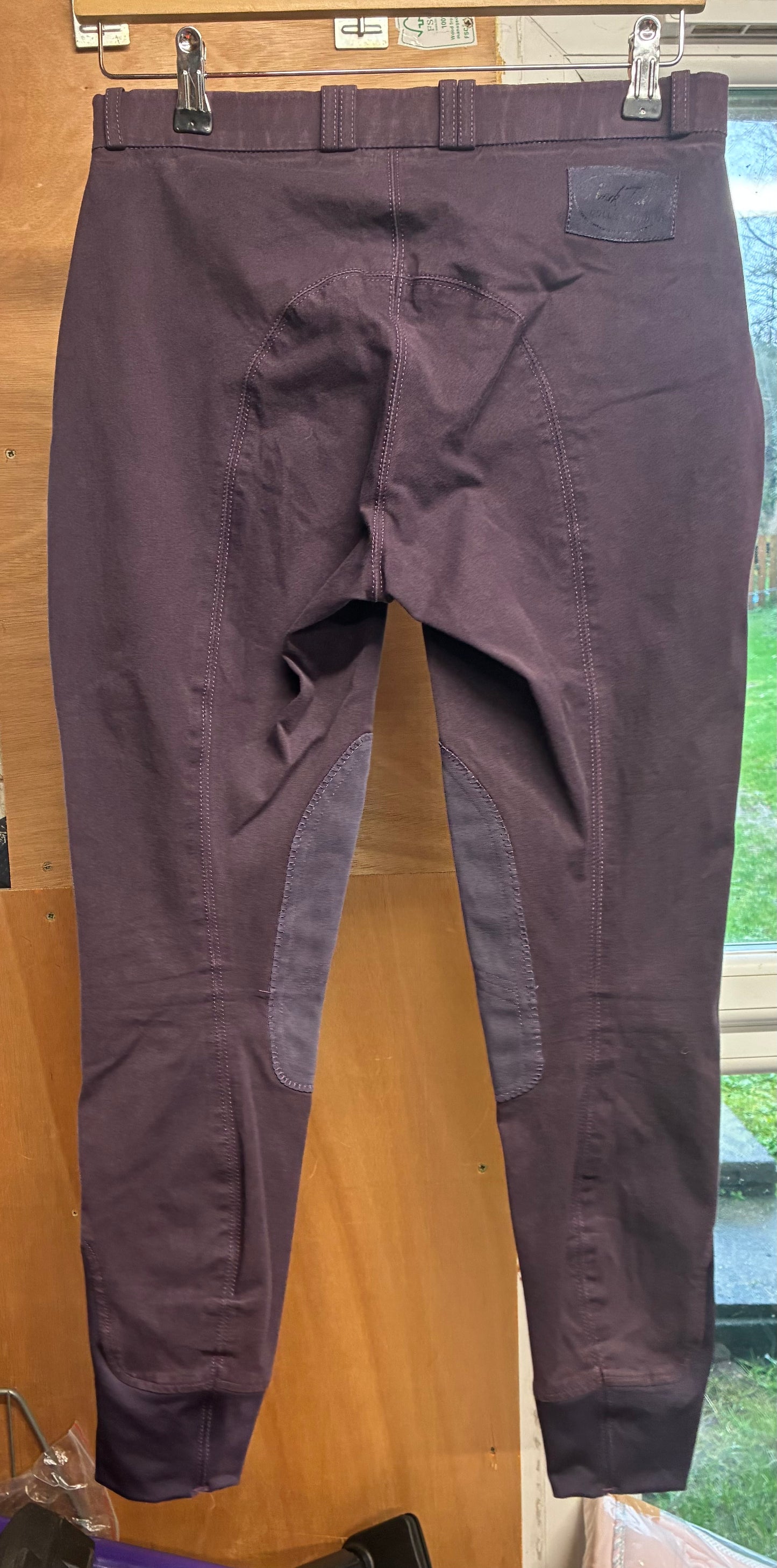 Mark Todd Purple/plum denim cotton jodhpurs ladies size 30