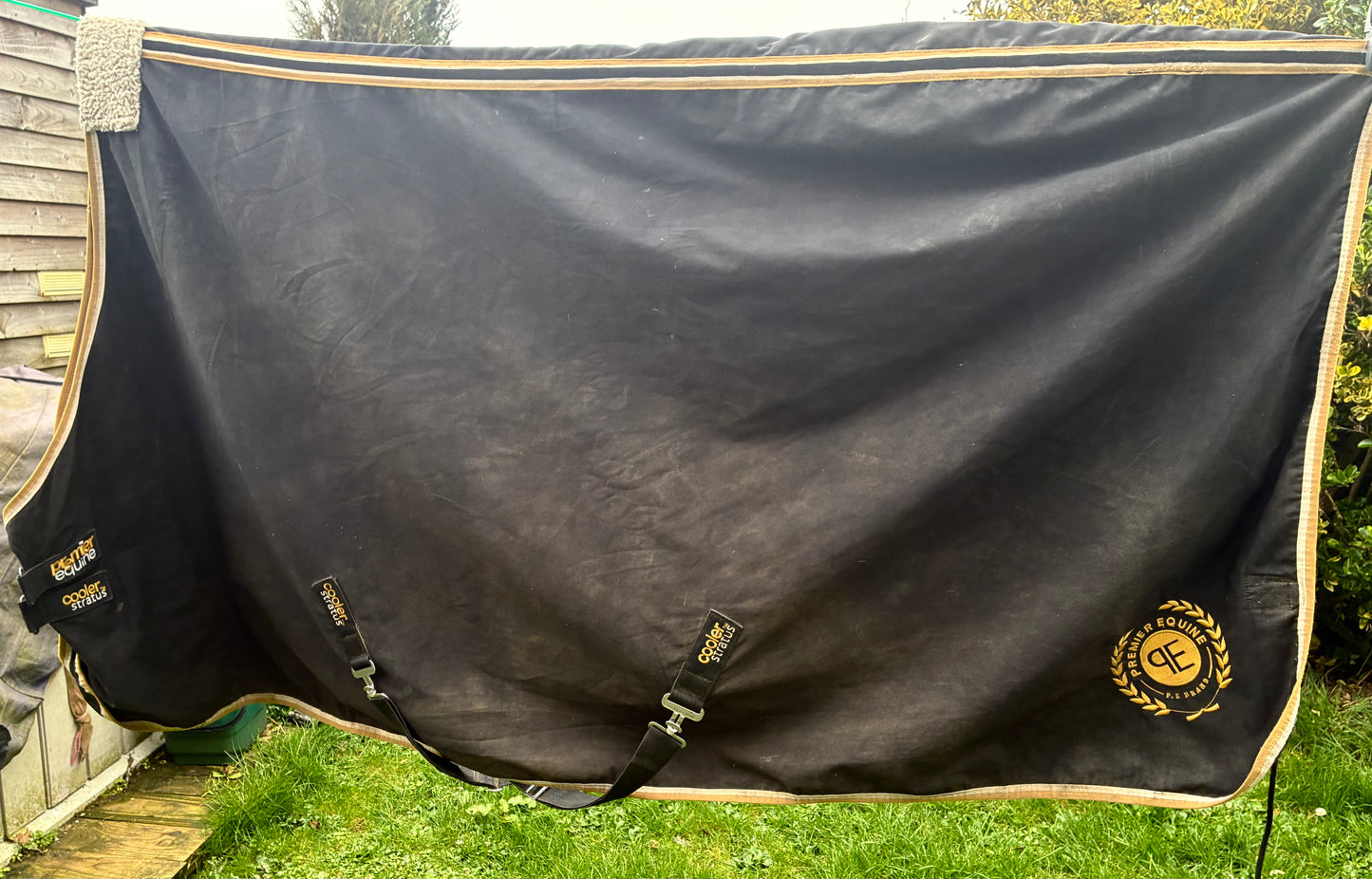 7’0” premier equine stratus stable sheet black