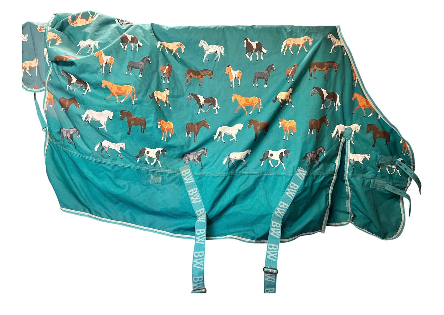 *professionally washed an reproofed**
6’3” approx 100g fill turnout rug