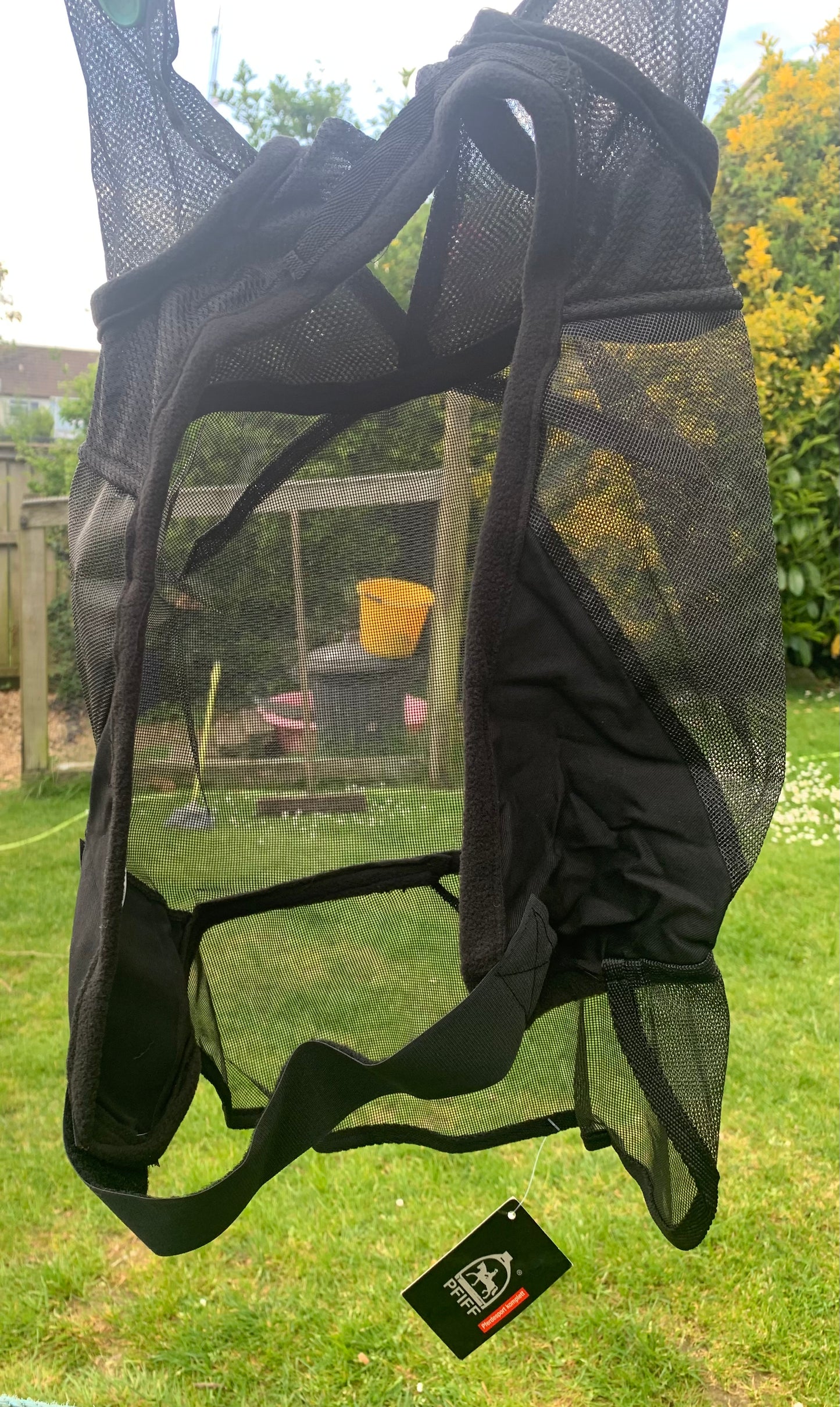 New with tag cartoon face fly mask black - pony size