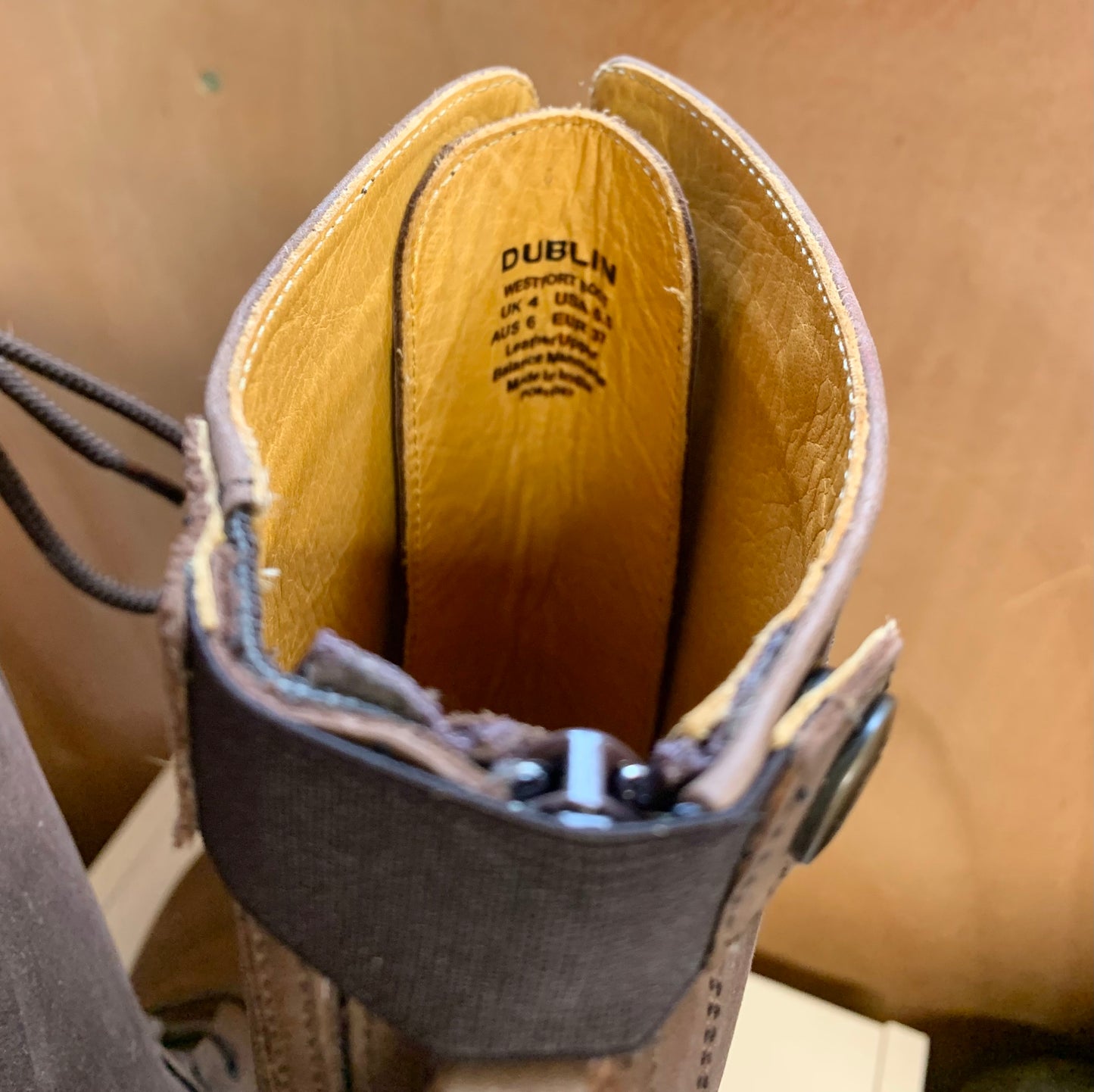 Dublin brown nubuck Westport lace up.Boots size 4 (37)