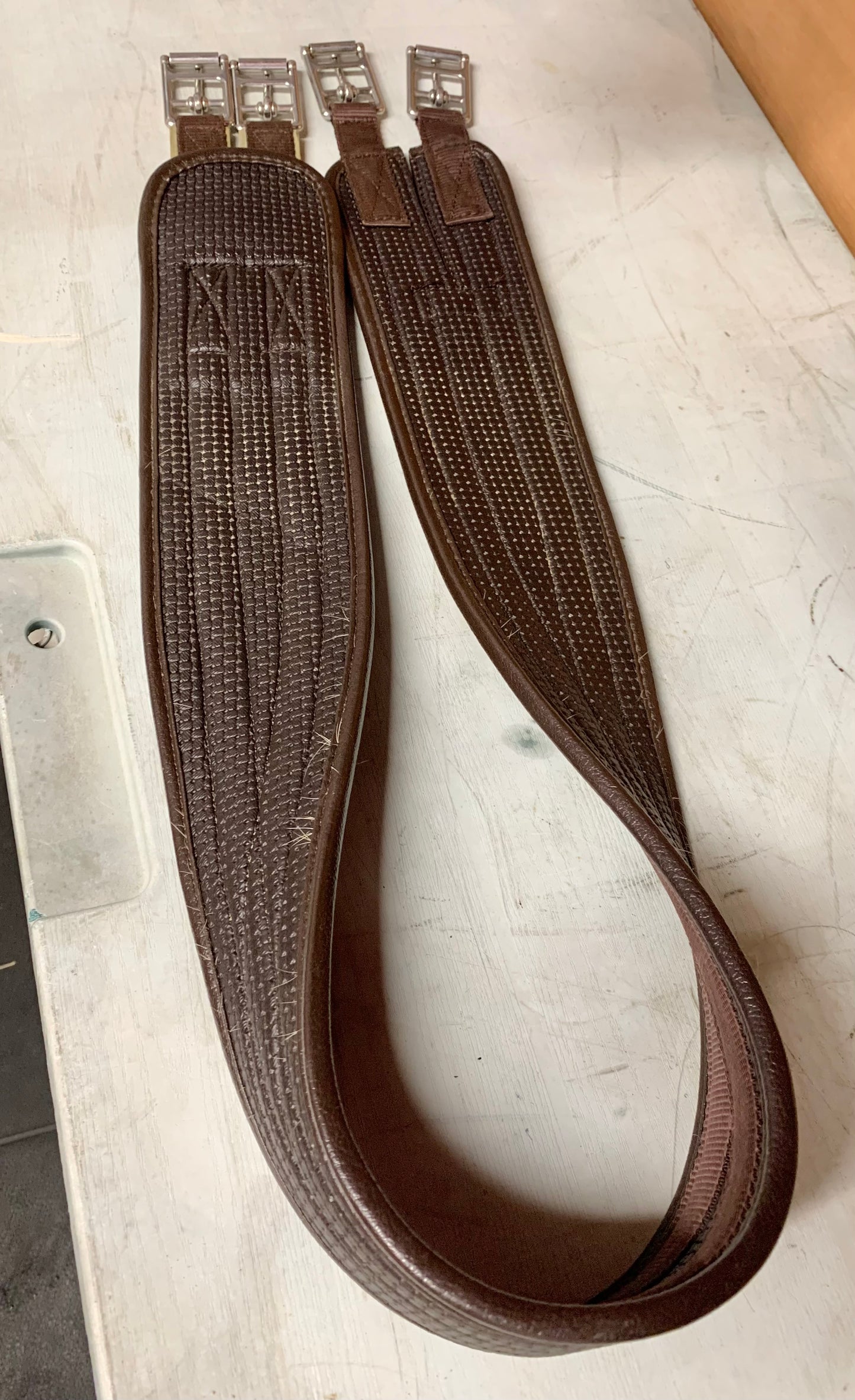Thorowgood waffle GP Girth Brown 52” elasticated one end