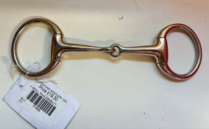 New 4” eggbutt small ring snaffle