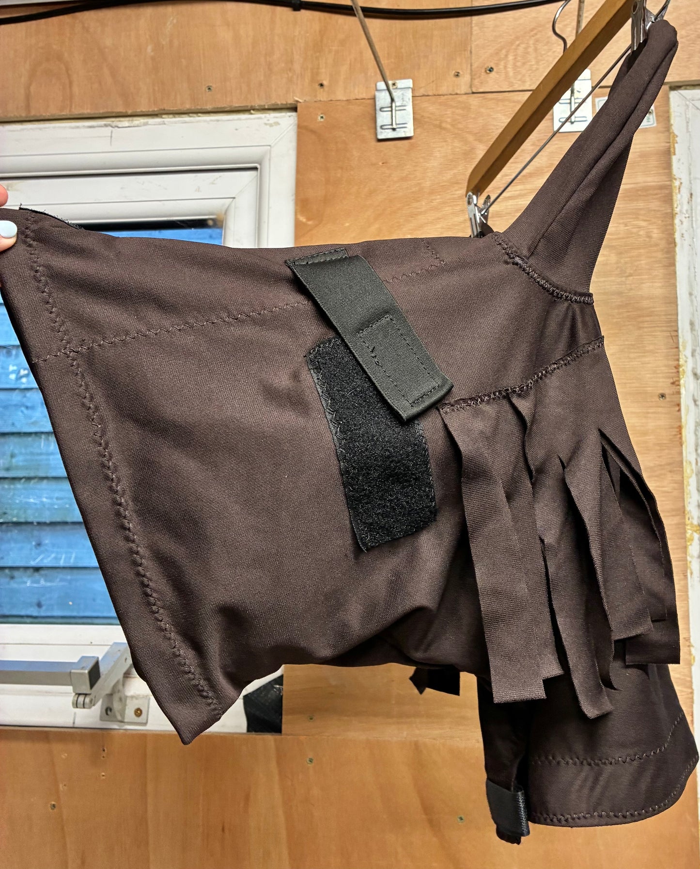 Snuggy hoods small/medium pull on sweet itch/fly protector head brown