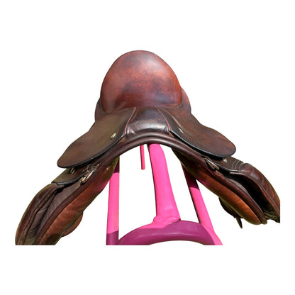 12” tiny tots brown English leather Childs 1st saddle by sovereign Coleman Croft saddlery