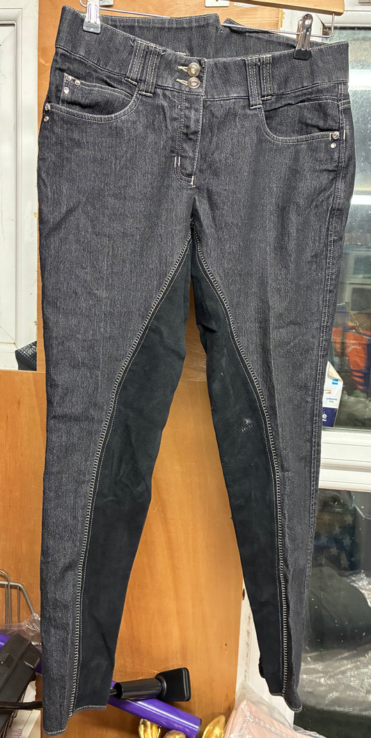 HKM DENIM JODHPURS SIZE 32