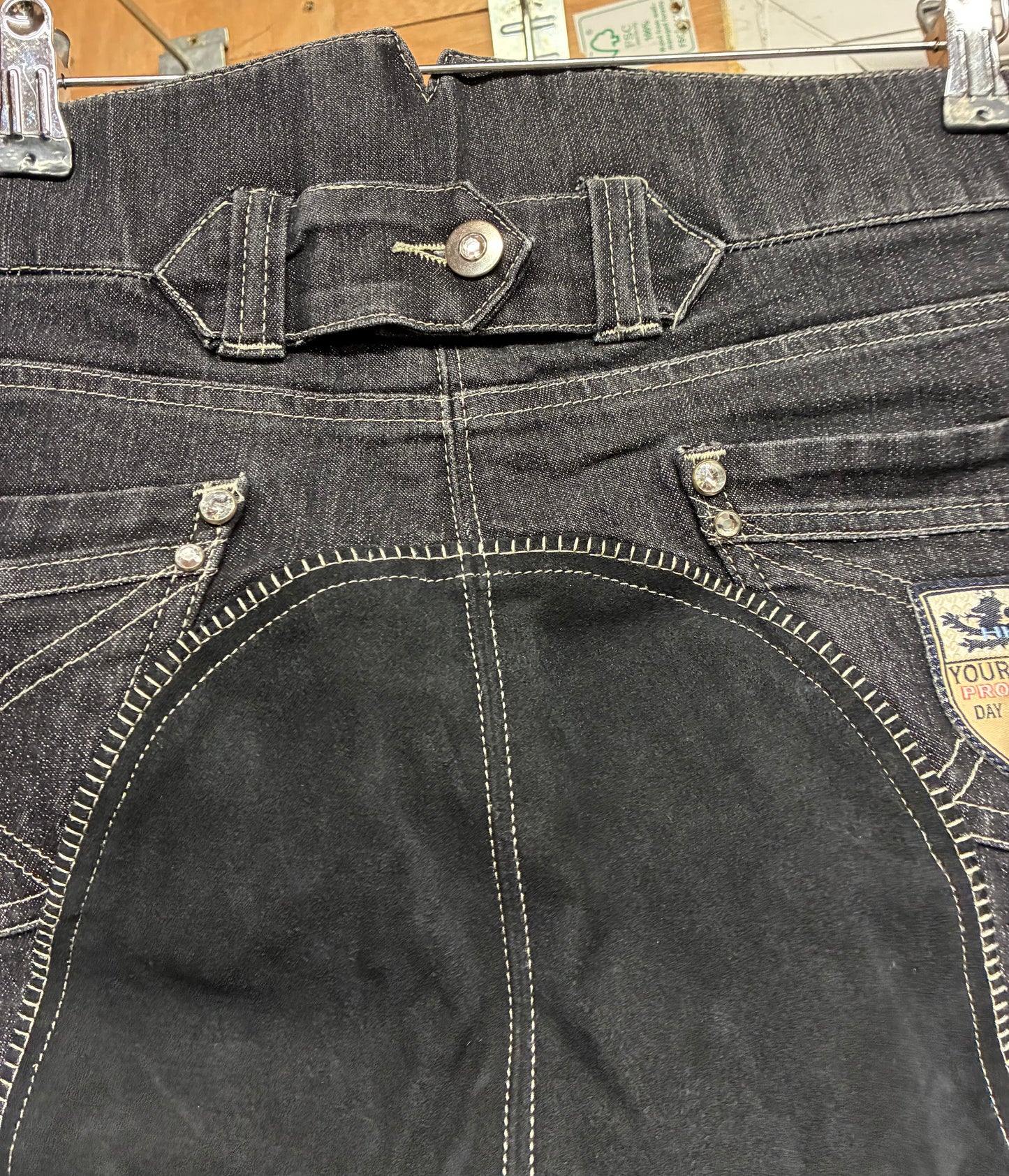 HKM DENIM JODHPURS SIZE 32