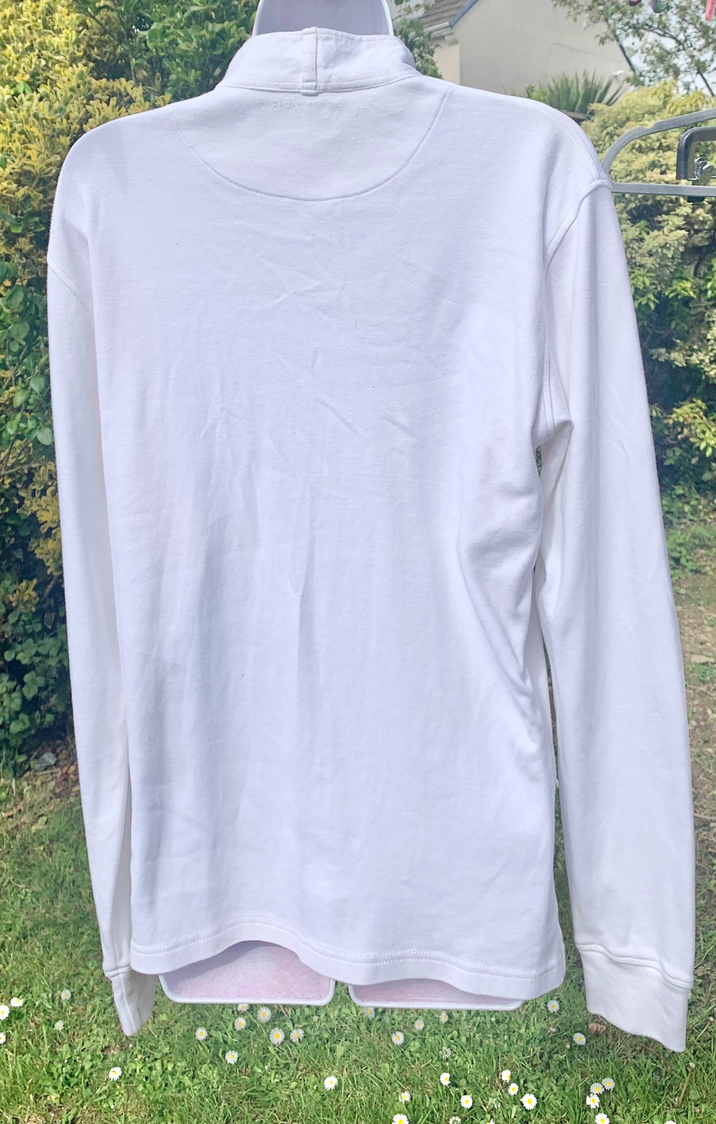 Equetech white shirt size large