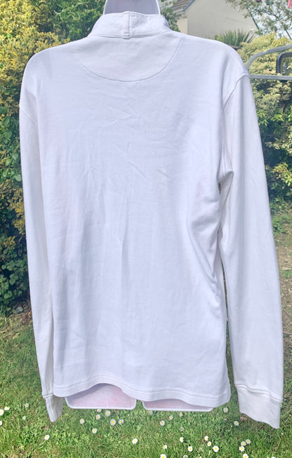 Equetech white shirt size large