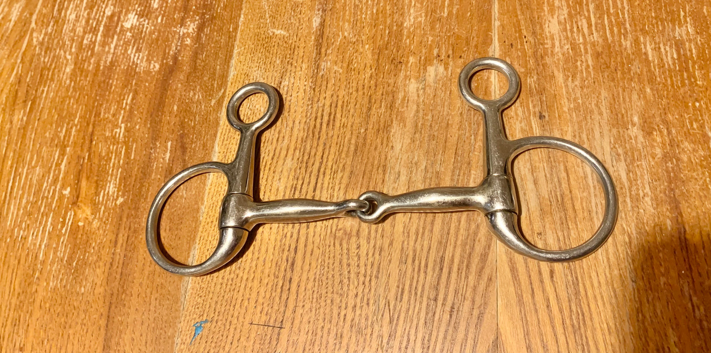 4.75” (5 3/4”) Jointed hanging cheek snaffle