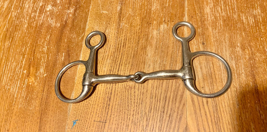 4.75” (5 3/4”) Jointed hanging cheek snaffle