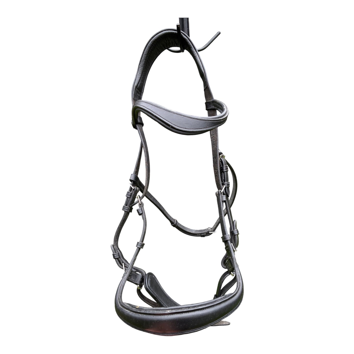Horsemanship saddlery/Benz equestrian black cob size  anatomical leather bridle