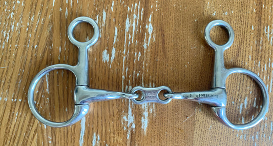 French link hanging cheek snaffle 4.5”