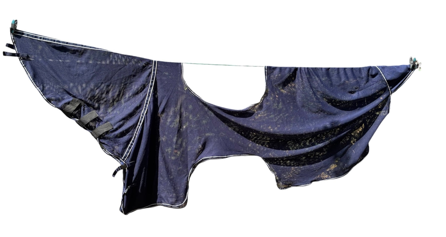 Navy mesh Busse  ride on fly rug 155cm (5’0”)