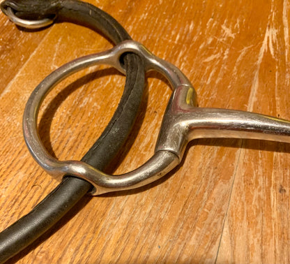 5.5” jointed running gag/cheltenham bit with cheek pieces (ref2)