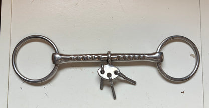 6” loose ring mouthing breaking bit with keys/players