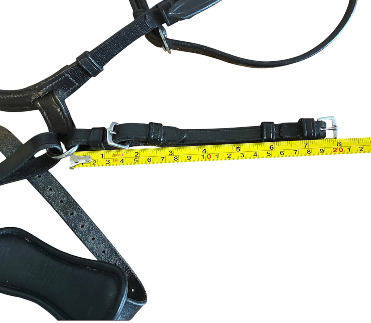 Horsemanship saddlery/Benz equestrian black cob size  anatomical leather bridle