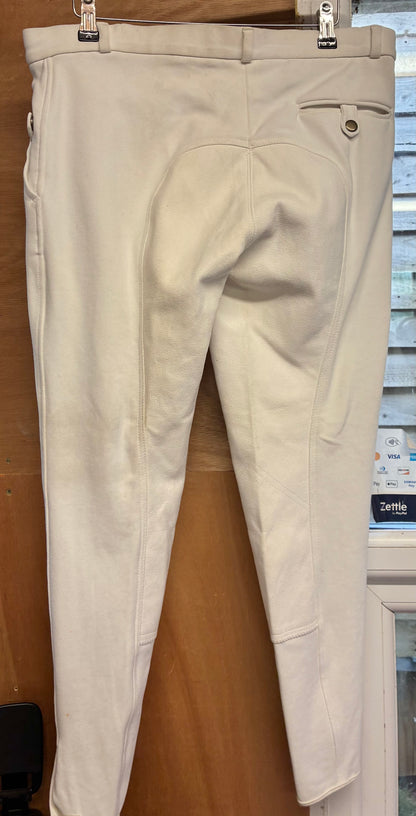 New with tag Mens shires white saddle huggers breeches size 34