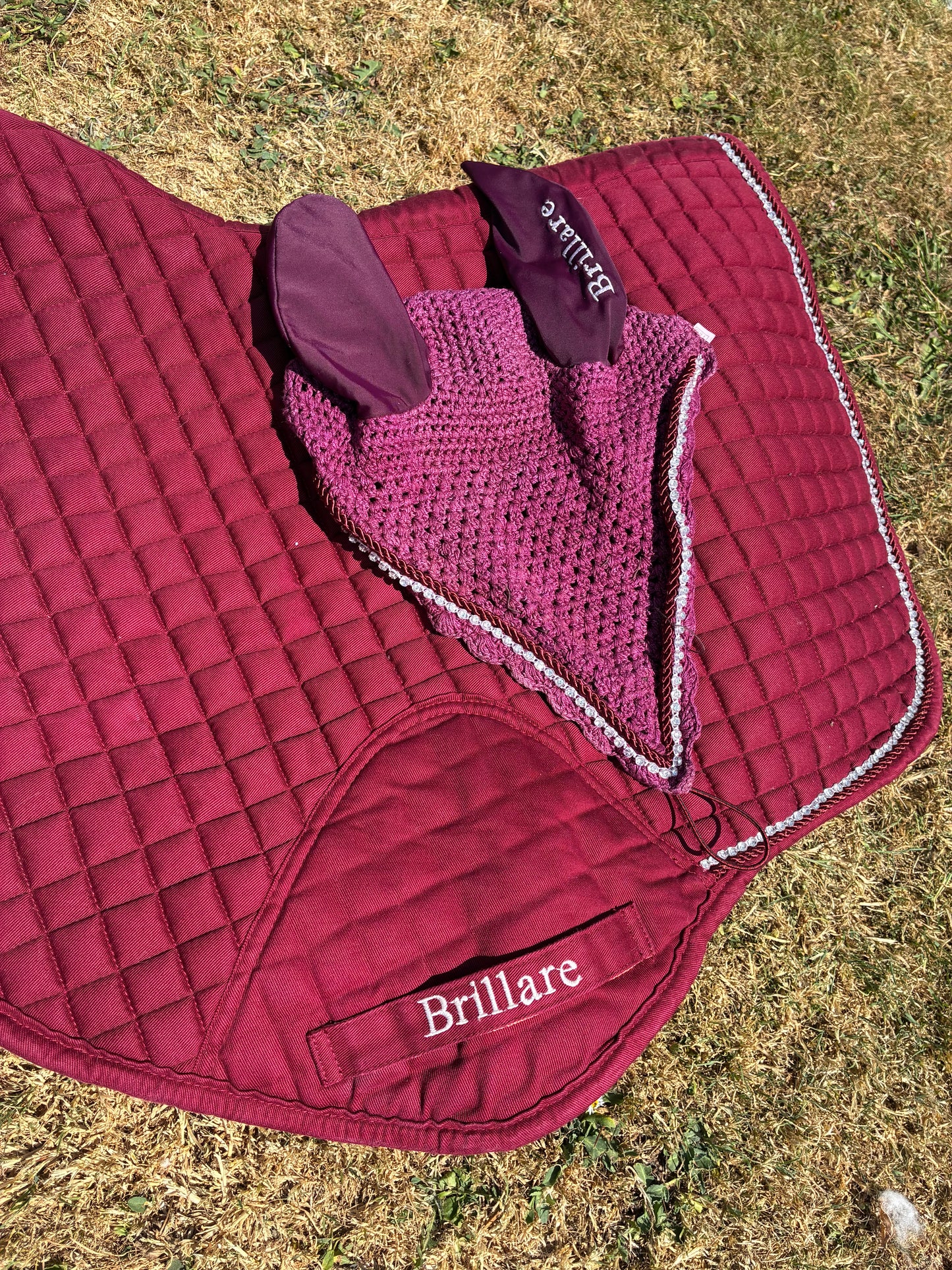 Brillare diamante saddle pad and ears full size