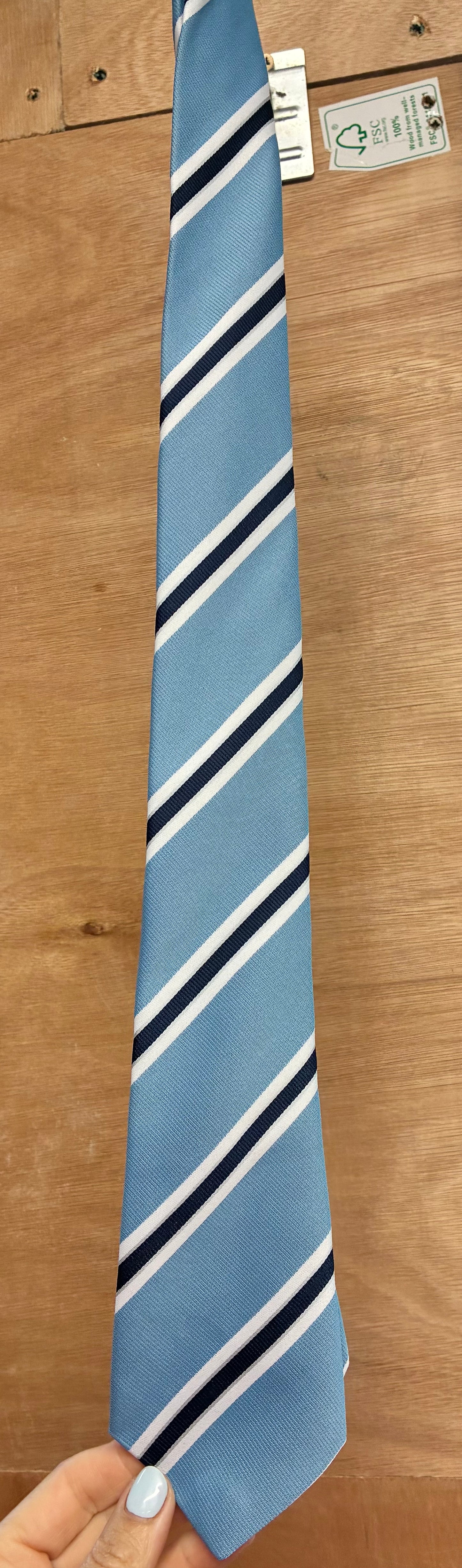 NEW Show Tie by Supreme Products Navy/blue stripe