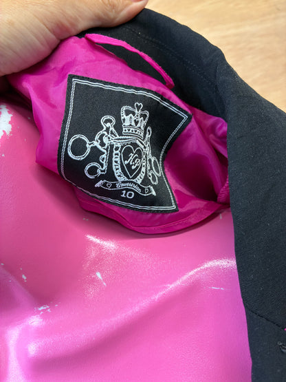 Black & pink ladies size 10 KP equestrian show jacket