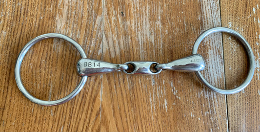 4.5” loose ring  snaffle with lozenge good condition