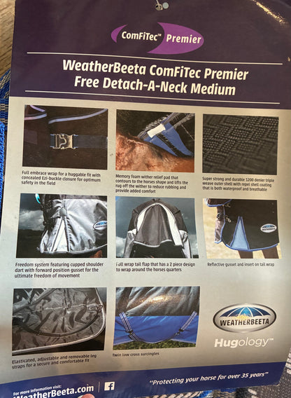 New with tag 3’0”

Weatherbeeta omFitec PremierFree Detach-A-Neck Medium turnout rug