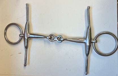 6" full cheek french link snaffle bit