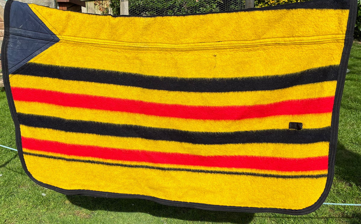 Shires Newmarket Stripe 100% Wool Full Size Exercise Sheet Rug 4’3”