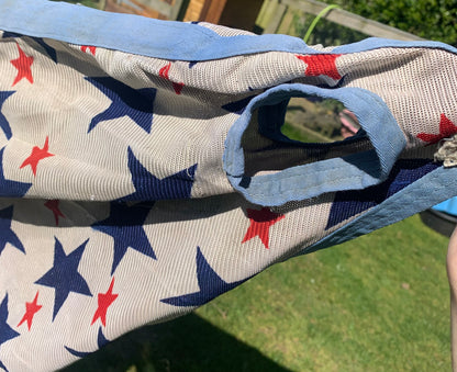 4’6 combo fly rug star print