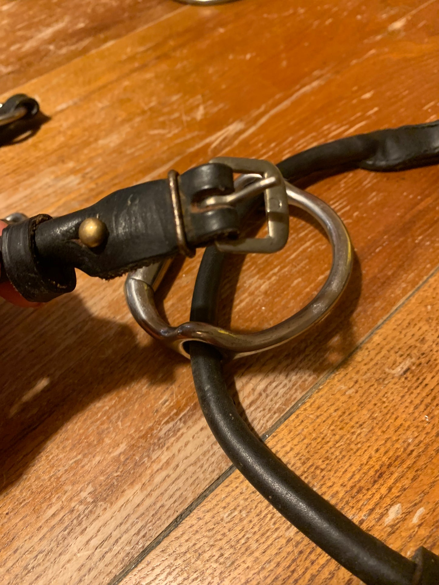 5.5” jointed running gag/cheltenham bit with cheek pieces (ref2)