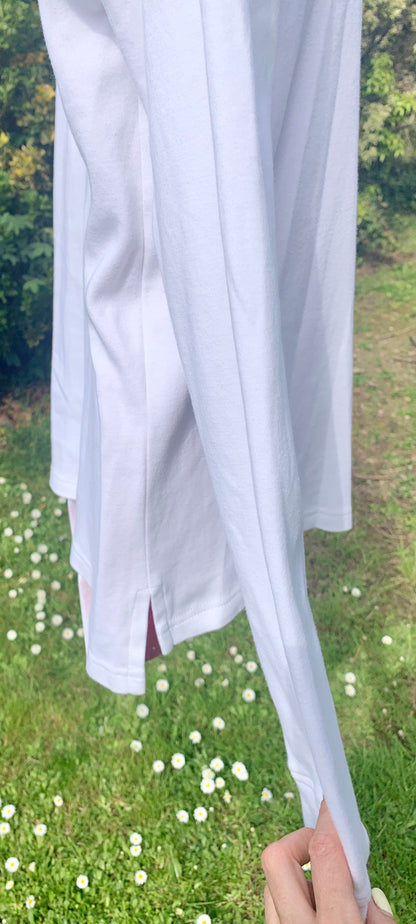 Equetech white shirt size large